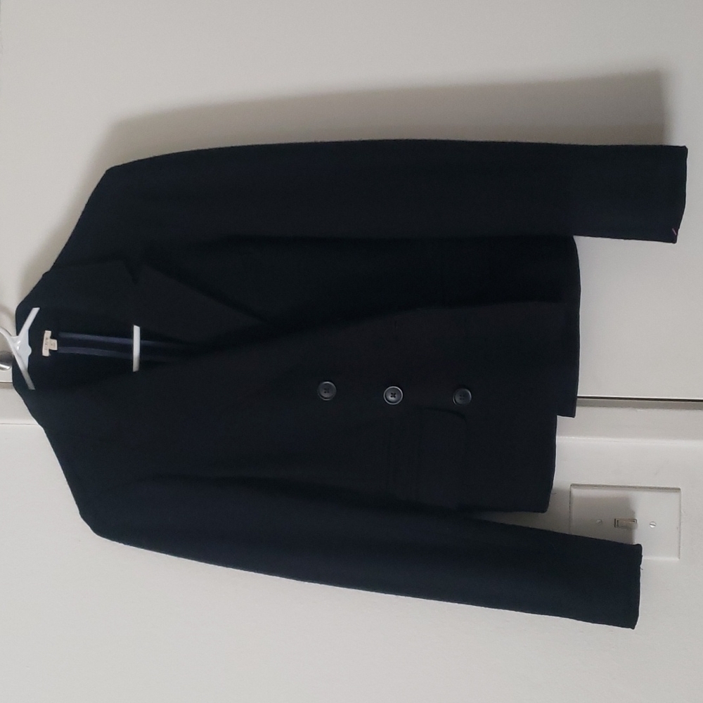J.Crew Black Cropped Tailored Blazer Workwear Academia